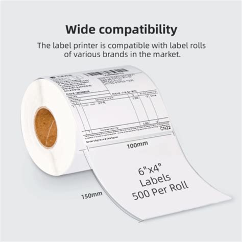 Vretti Thermal Shipping Label Printer 4x6 Wireless Bluetooth Label Pri