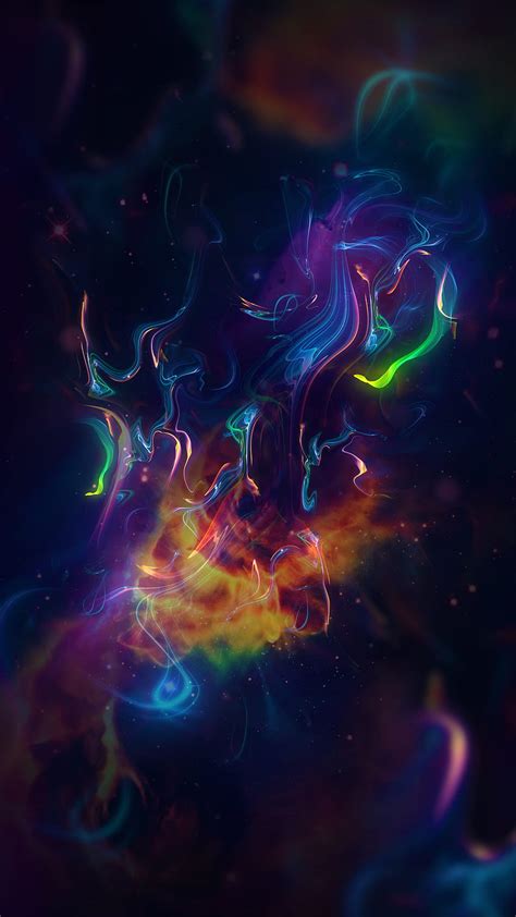 Visual Effect Abstract Dark Colorful Hd Phone Wallpaper Pxfuel