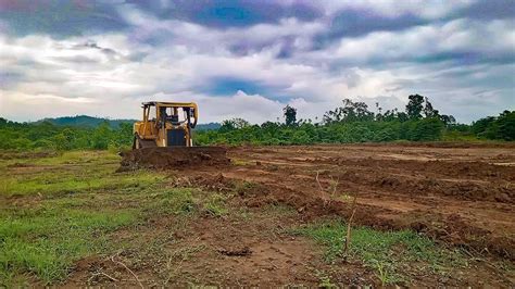 Working On New Rice Fields Using CATERPILLAR BULLDOZER D6R XL Machines