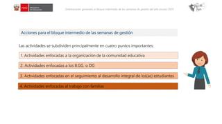 Orientaciones Generales Para Bloque Intermedio Las Sge Ppt