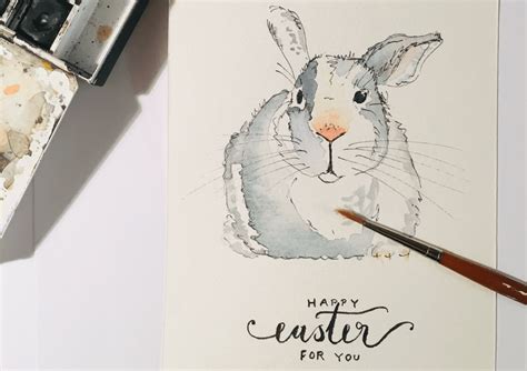 Aquarell Osterhasen Malen • Creative Club Osterhase Malen