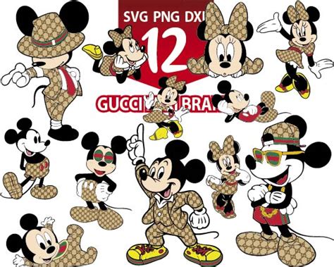 Gucci Mickey Svg Inspired Bundle Upp254 Upplop Graphics Resources