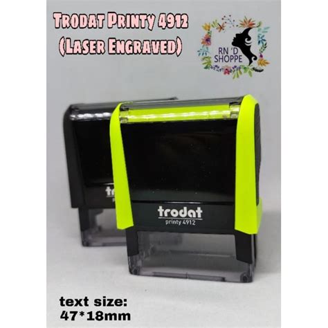 Original Trodat Printy 4912 4913 And 4915 Personalized Laser Engraved