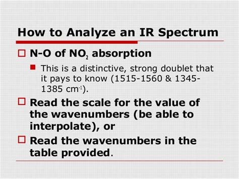 Infrared Spectroscopy Table Decoration Examples