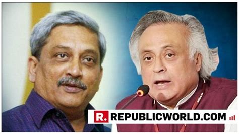 Jairam Ramesh pays respects to Manohar Parrikar, harkens back to their ...