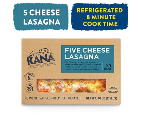 Giovanni Rana Homestyle Lasagna Five Cheese Premium Meal Kit Tray