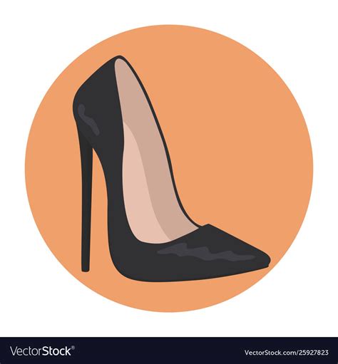 Flat Icon Shoes High Heels Royalty Free Vector Image