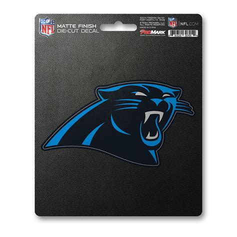 E190666 Fan Mats Carolina Panthers Matte Decal Sticker