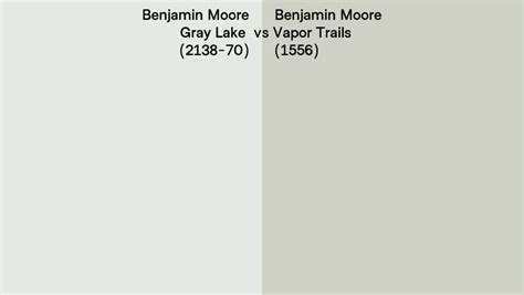 Benjamin Moore Gray Lake Vs Vapor Trails Side By Side Comparison