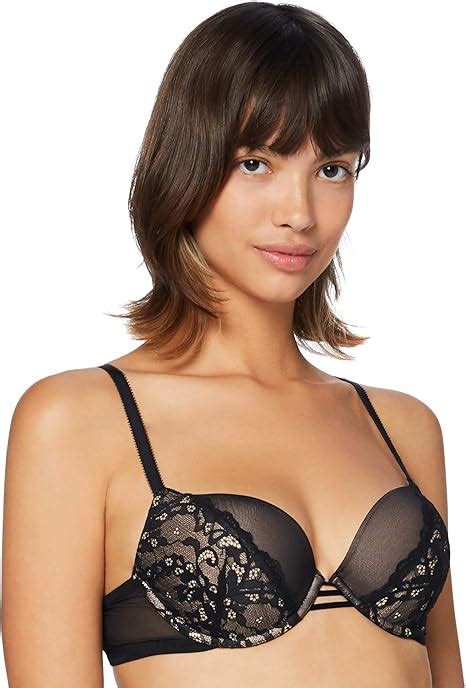 Iris Lilly Women S Lace Push Up Bra Black B Amazon Co Uk Clothing