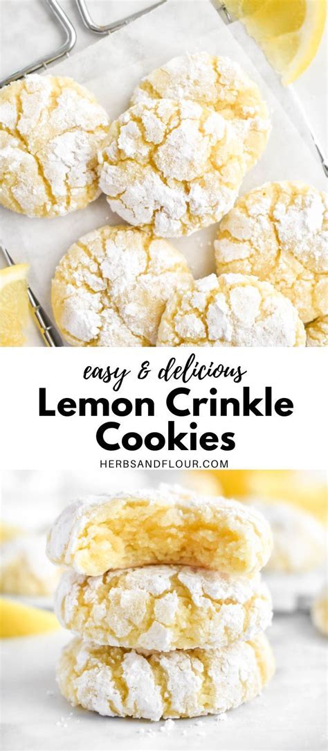 Lemon Crinkle Cookies Easy And Delicious Recipe