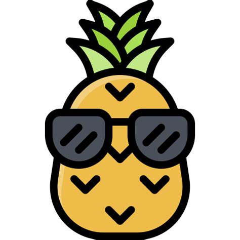 Pineapple With Sunglasses Animated