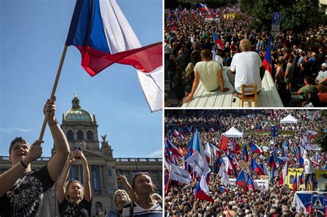 70000 Protest In Prague Against Czech Government Eu Nato