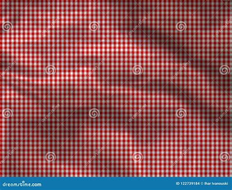 Red Checkered Tablecloth Seamless with White Squares Stock Photo ...