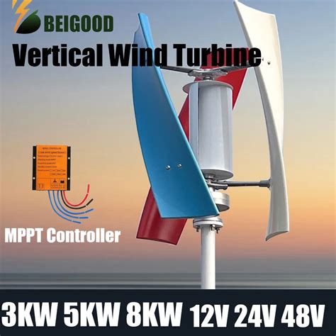 Molino De Viento De Eje Vertical Turbina E Lica Permanente Generador