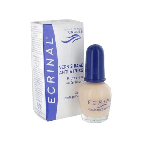 Ecrinal Soin Des Ongles Vernis Base Anti Stries Au Silicium 10ml