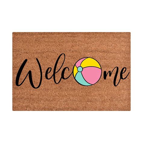 Yeetfub Outdoor Mats Summer Door Mat Welcome Mat Funny Summer Welcome