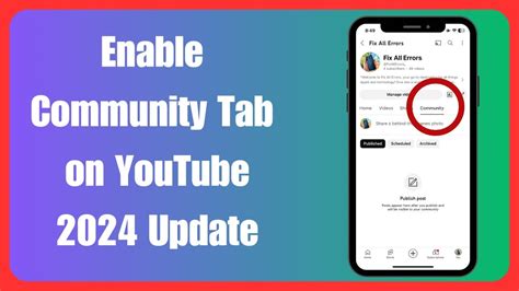 How To Enable Community Tab On Youtube Even With Zero Subscribers