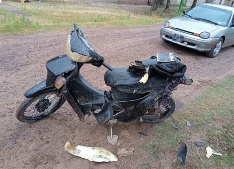 Villaocamposf Las Toscas Chocaron Un Autom Vil Y Una Moto