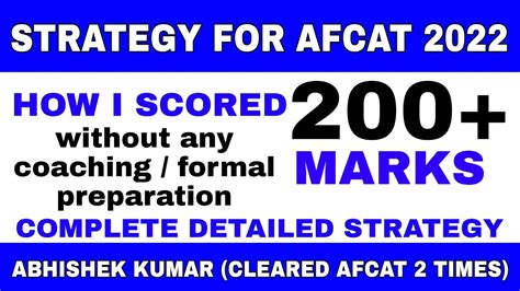 Strategy For Afcat How To Score Marks In Afcat Exam