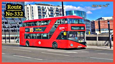 London BusRide Route No 332 Paddington To Brent Park Double Decker