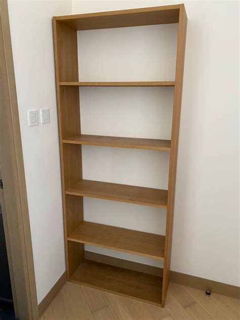 Muji Oak Wood Stacking Shelf Bookcase Cabinet 傢俬＆家居 傢俬 書櫃、櫃子及架