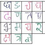 Hindi handwritten vowels and modifiers (Matras) | Download Scientific Diagram