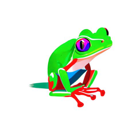 Red Eyed Tree Frog Graphic · Creative Fabrica