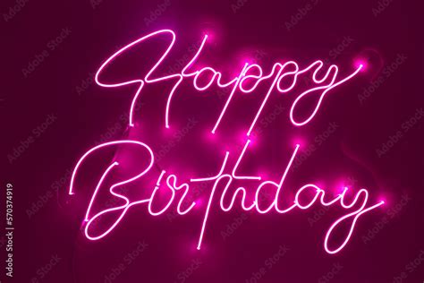 Green Neon Happy Birthday Trendy Style Happy Birthday Background