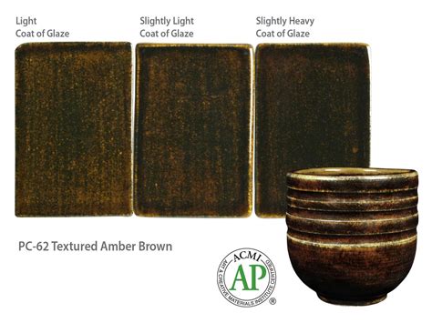 Amaco Potter S Choice Commercial Glaze Pc Textured Amber Brown