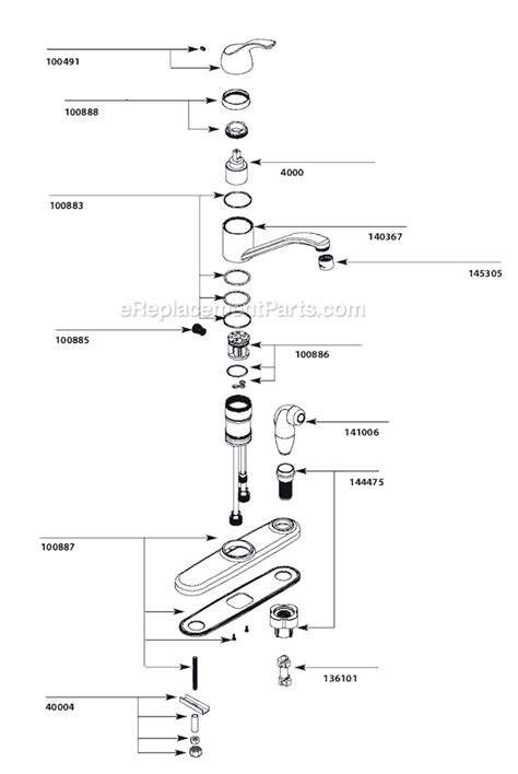 Moen Kitchen Faucets Parts Breakdown Dandk Organizer