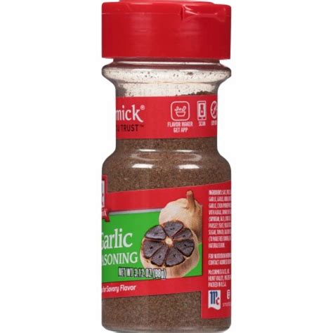 Mccormick Black Garlic Powder Seasoning Shaker 312 Oz Ralphs