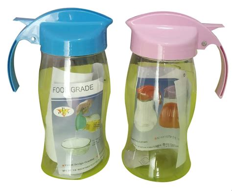 Pink And Blue Plain Plastic Water Jug Set For Home Capacity Liter