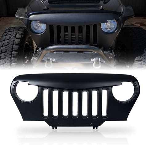 Xprite Jeep Wrangler Tj Lj Front Matte Black Gladiator Vader