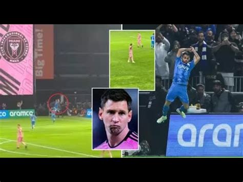 Al Hilal Player Hit Siuu Infront Of Messi While Winning 4 3 Over