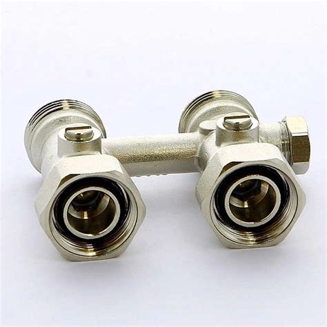 Узел нижнего подключения радиатора с байпасом прямой 3/4"ек x 3/4"ек ...