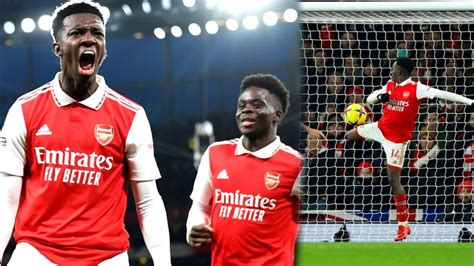 Eddie Nketiah And Bukayo Saka Goals Vs Man United All Angles Fan