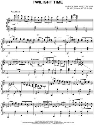 "Twilight Time" Sheet Music - 6 Arrangements Available Instantly ...