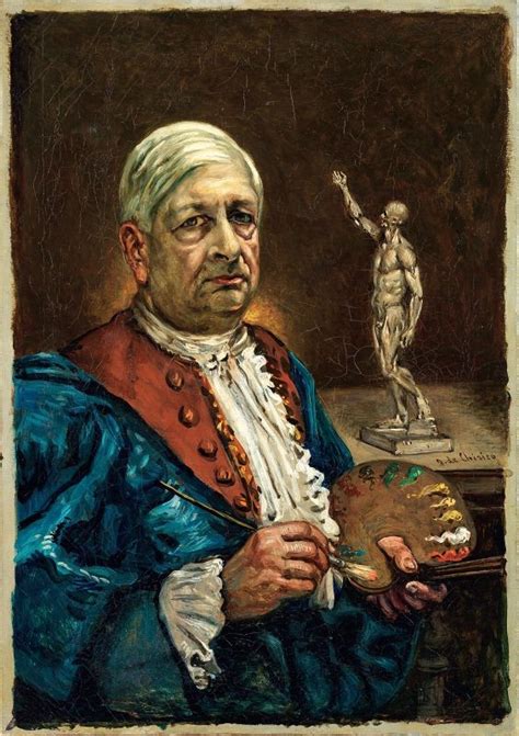 Giorgio De Chirico Autoritratto Con Tavolozza 1954 Olio Su Tela