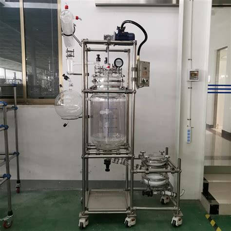 L L L L L L Laboratory Chemical Reactor Jacketed Double