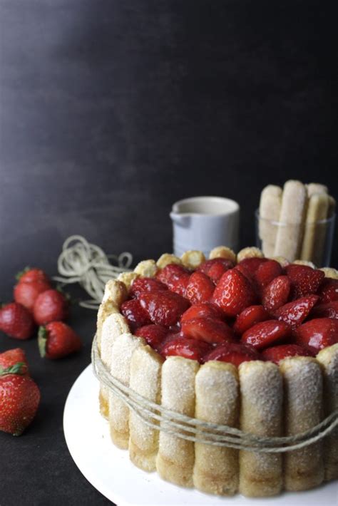 Tarta Carlota O Charlotte De Fresas Y Mascarpone Sin Horno Y Sin Lactosa Recetas Sin Lactosa