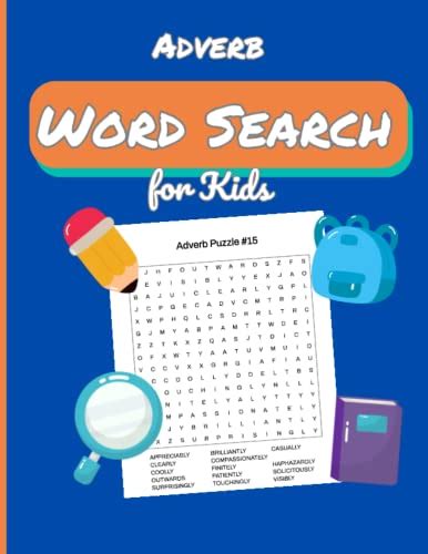 Adverb Word Search For Kids A Captivating Word Search Puzzle Book For