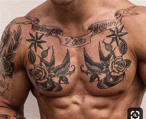 Pin By Fish On Tattoos For Guys Small Chest Tattoos Cool Chest