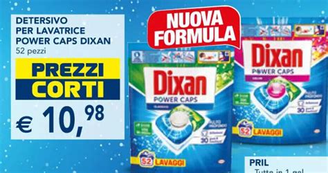 Dixan Detersivo Per Lavatrice Power Caps Pezzi Offerta Di Esselunga