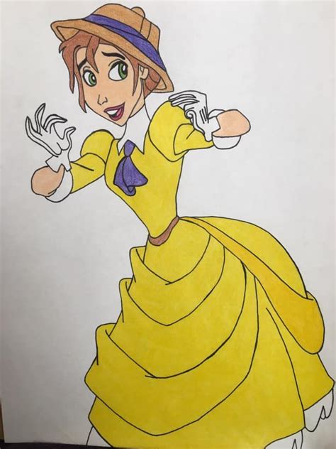 Jane in her beautiful yellow dress from Disney's Tarzan