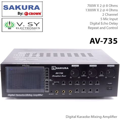 sakura av av ub     ohms karaoke mixing