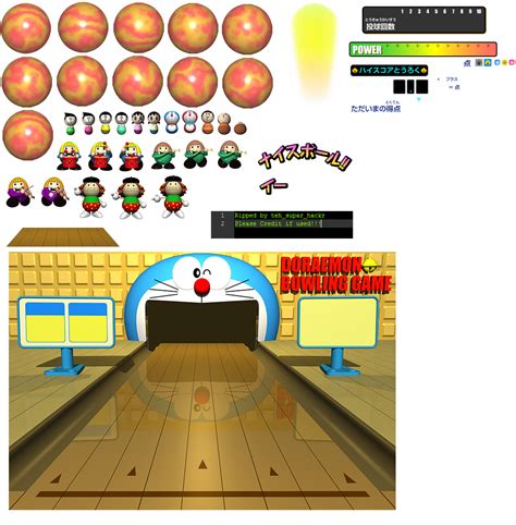 The Spriters Resource Full Sheet View Doraemon Bowling General