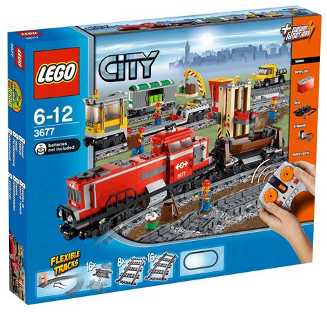 LEGO City 3677 pas cher, Train de marchandises rouge