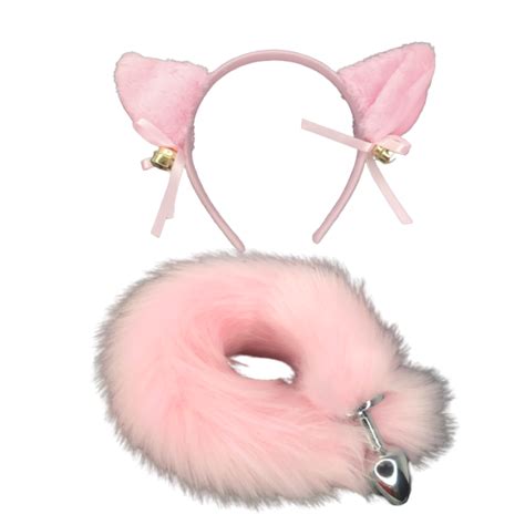 Plug Anal Cola De Zorro Con Orejas Fantasy SexShop