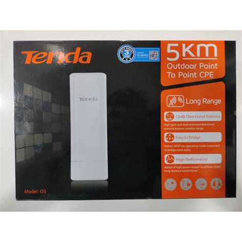 Jual ROUTER Tenda Outdoor Cpe 03 O3 5km Point To Point Cpe Shopee